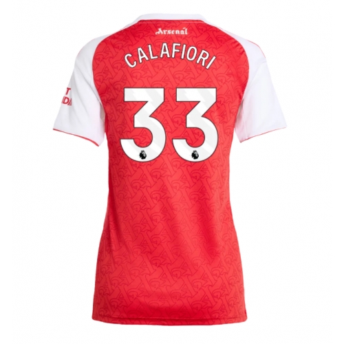 Billige Fotballdrakt Arsenal Riccardo Calafiori #33 Replika Hjemmedrakt Dame 2025-26 Kortermet Billige Fotballdrakt Arsenal Riccardo Calafiori #33 Replika Hjemmedrakt Dame 2025-26 Kortermet